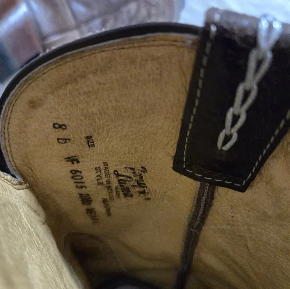 TONY LAMA WOMEN'S CHOCOLATE RANCHO SNIP TOE WESTERN BOOTS Size 8 EUC! - Picture 7 of 12